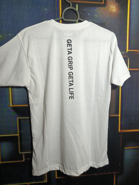 Half Arm & Back Printed Cotton Jersey T-shirt